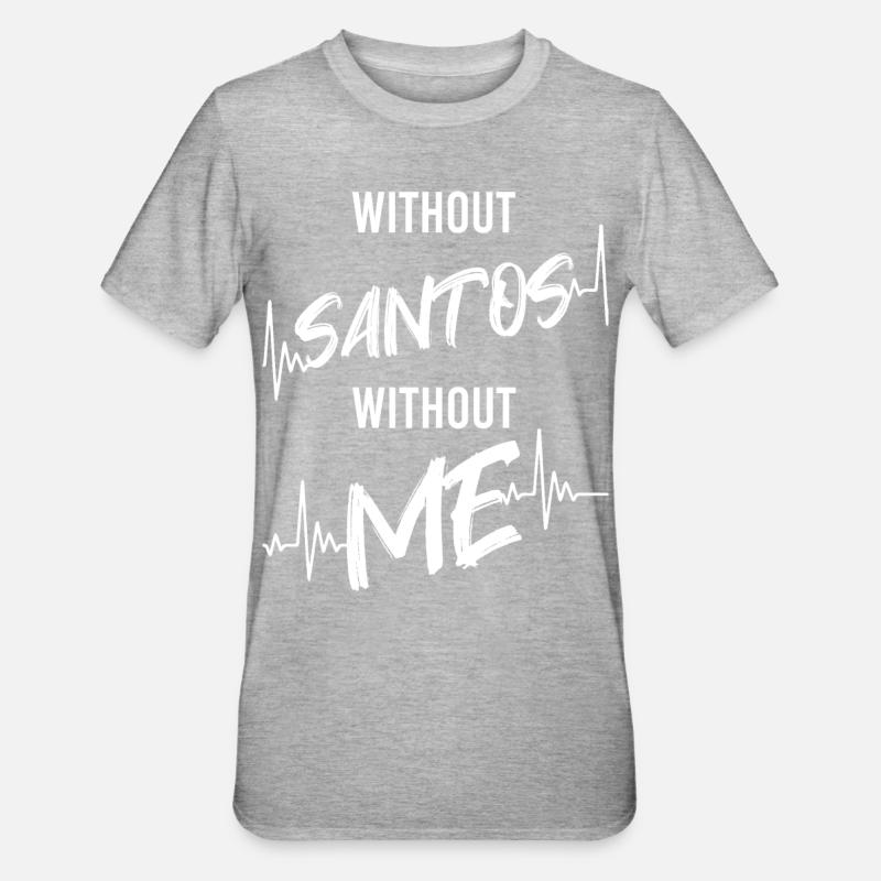 Santos - Unisex Polycotton T-Shirt - heather grey