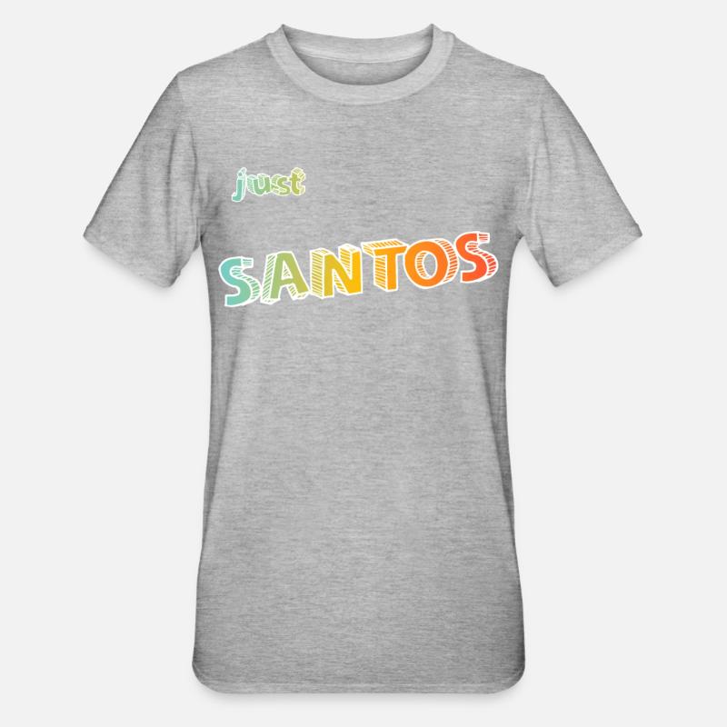Le nom de Santo - T-shirt polycoton Unisexe - gris chiné