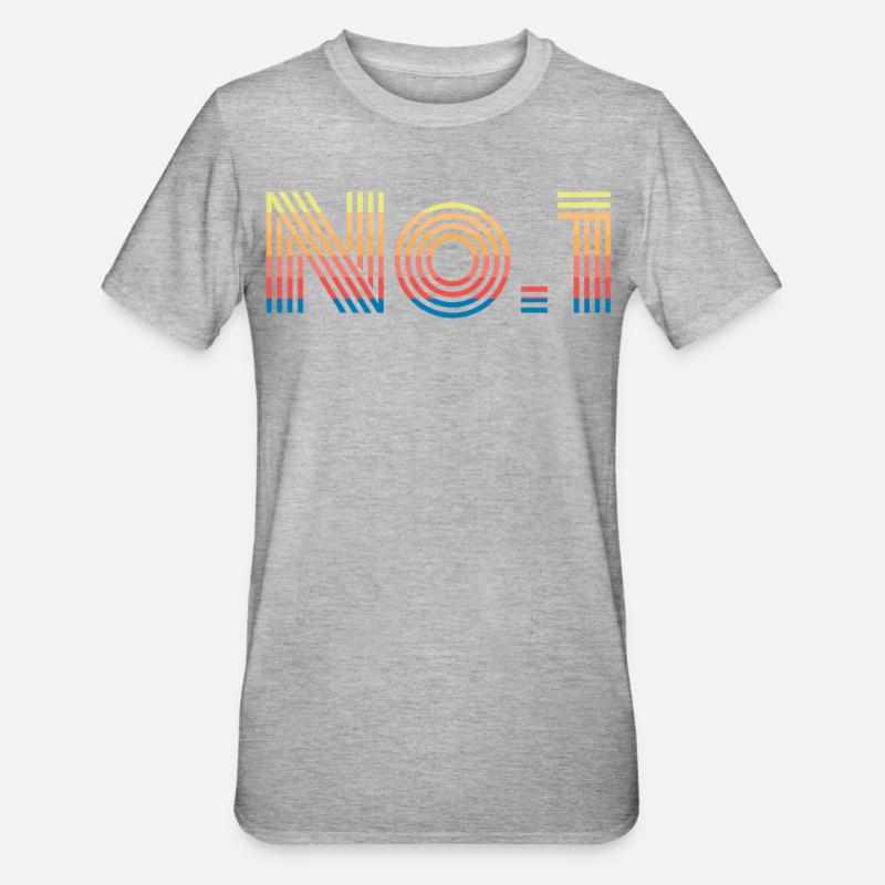 Numéro 1 No 1 - T-shirt polycoton Unisexe - gris chiné
