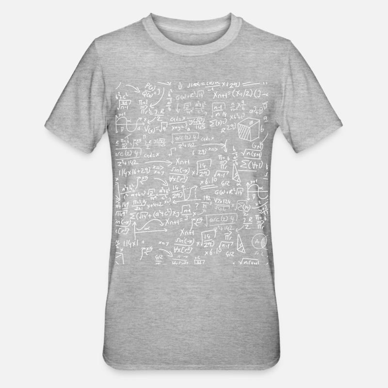 Math symbol - Unisex Polycotton T-Shirt - heather grey