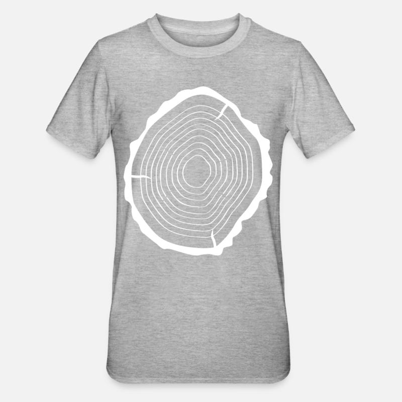 Bois d’arbre - T-shirt polycoton Unisexe - gris chiné