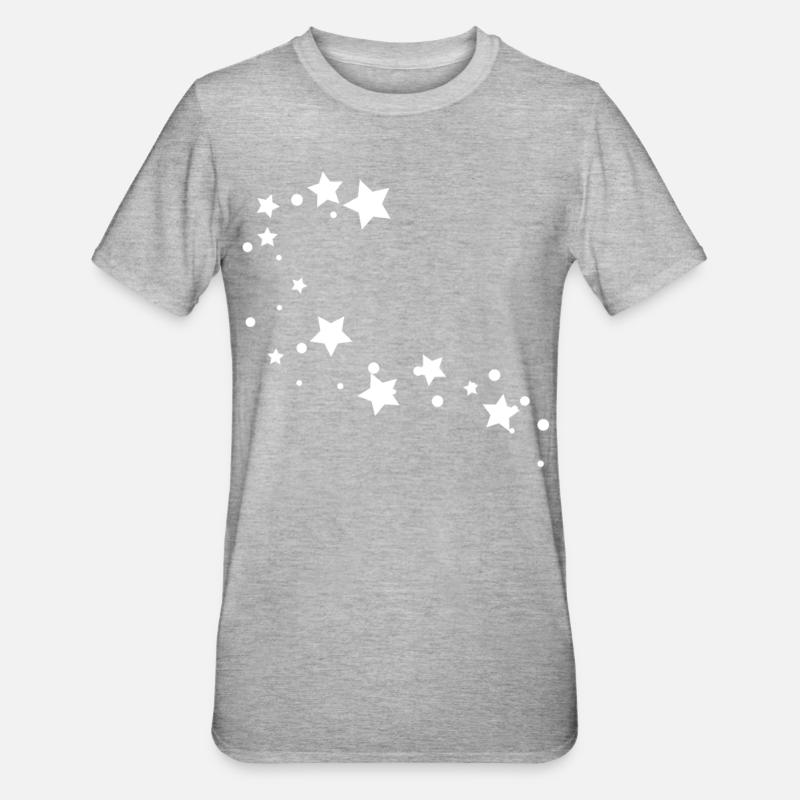 Étoiles - T-shirt polycoton Unisexe - gris chiné