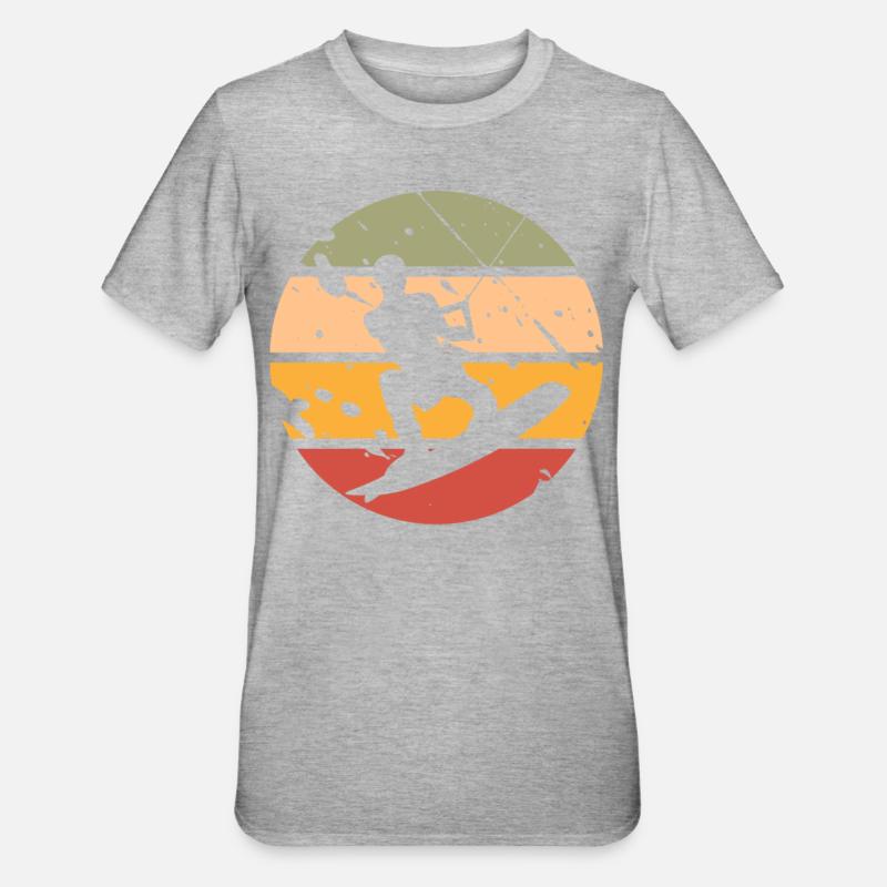 Wakeboard Wakeboarder - T-shirt polycoton Unisexe - gris chiné