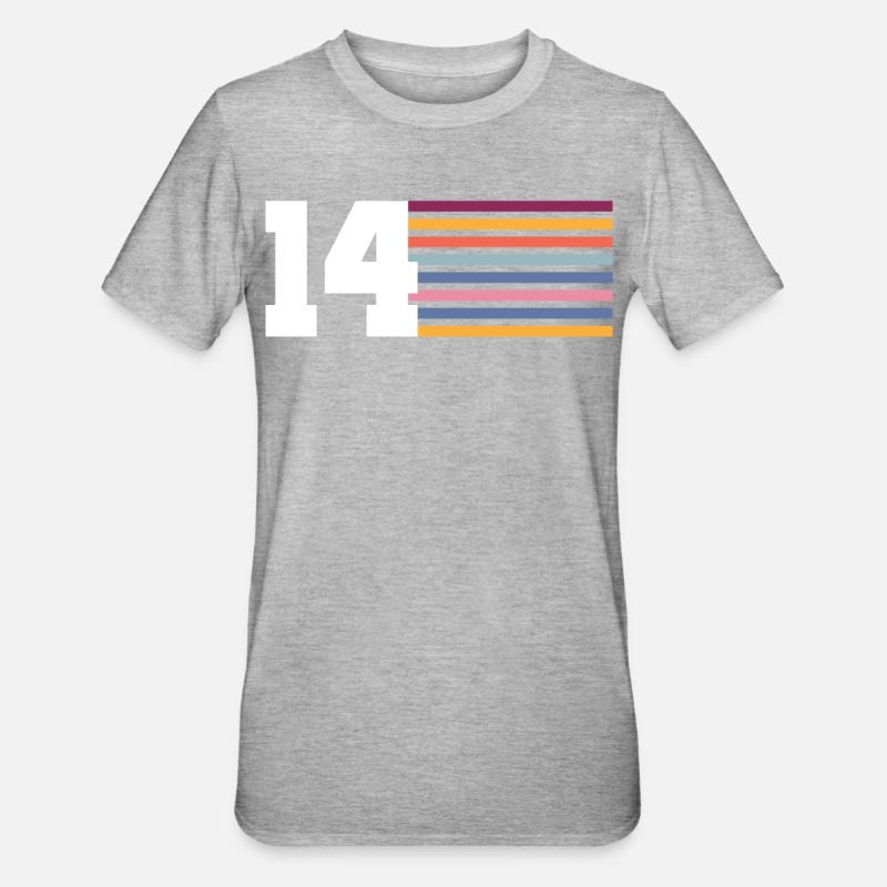 14 - T-shirt polycoton Unisexe - gris chiné