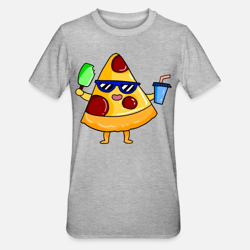 Plage - T-shirt polycoton Unisexe - gris chiné