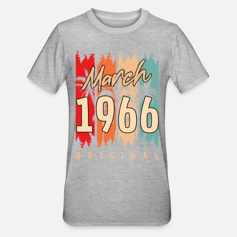 Original Mars 1966 Rétro - T-shirt polycoton Unisexe - gris chiné