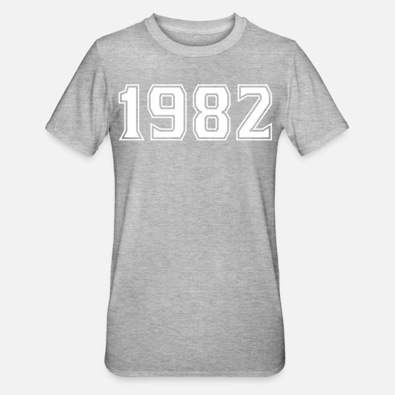 1982 Year - Lucky Year - Unisex Polycotton T-Shirt - heather grey