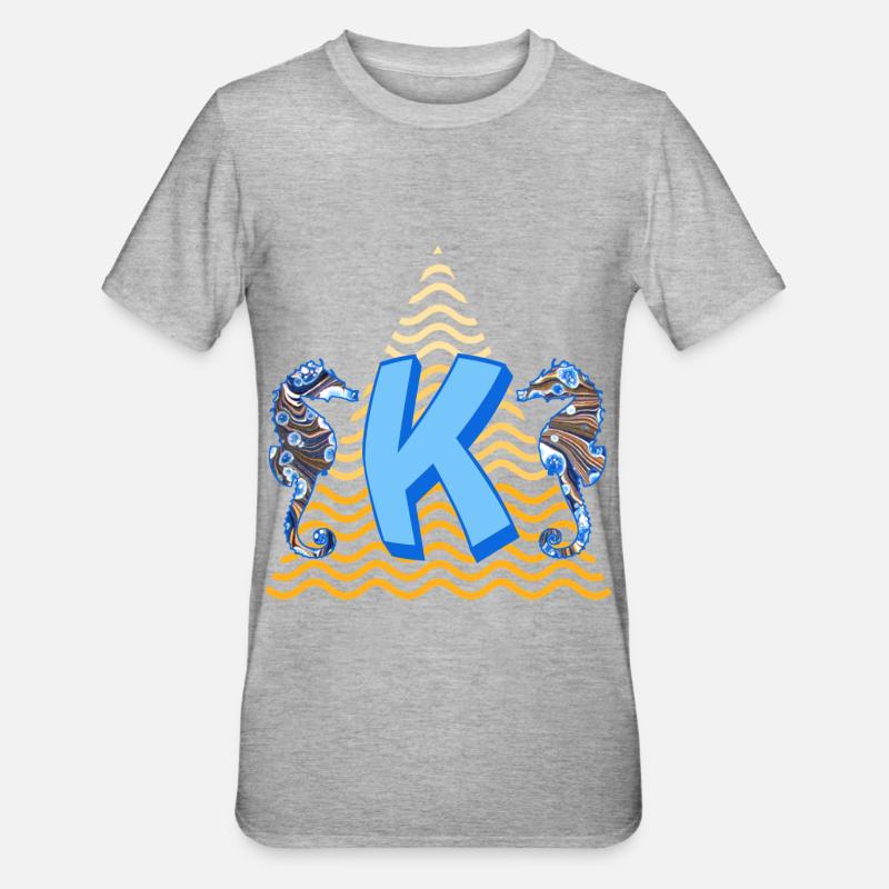 Seahorse E 262 K - T-shirt polycoton Unisexe - gris chiné