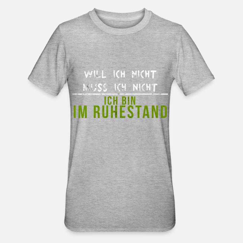 retraite - T-shirt polycoton Unisexe - gris chiné
