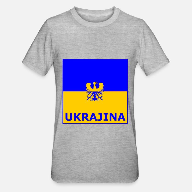 Die Ukraine - T-shirt polycoton Unisexe - gris chiné