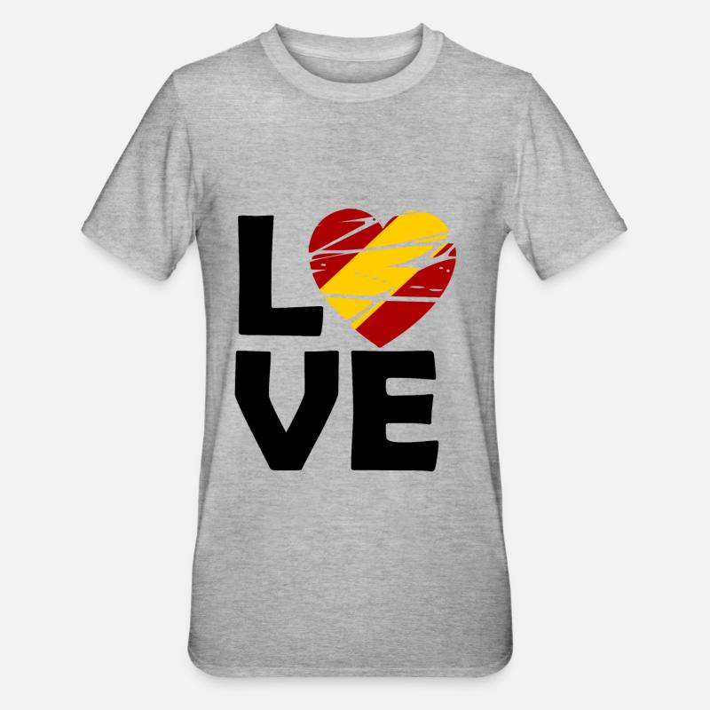 Amour espagnol - T-shirt polycoton Unisexe - gris chiné
