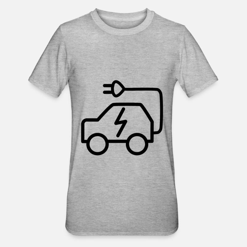 Véhicules électriques - T-shirt polycoton Unisexe - gris chiné