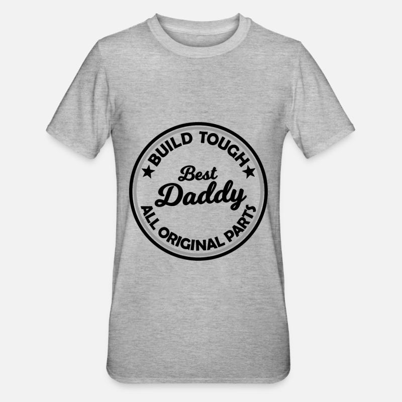 Der beste Daddy - Unisex Polycotton T-Shirt - Grau meliert