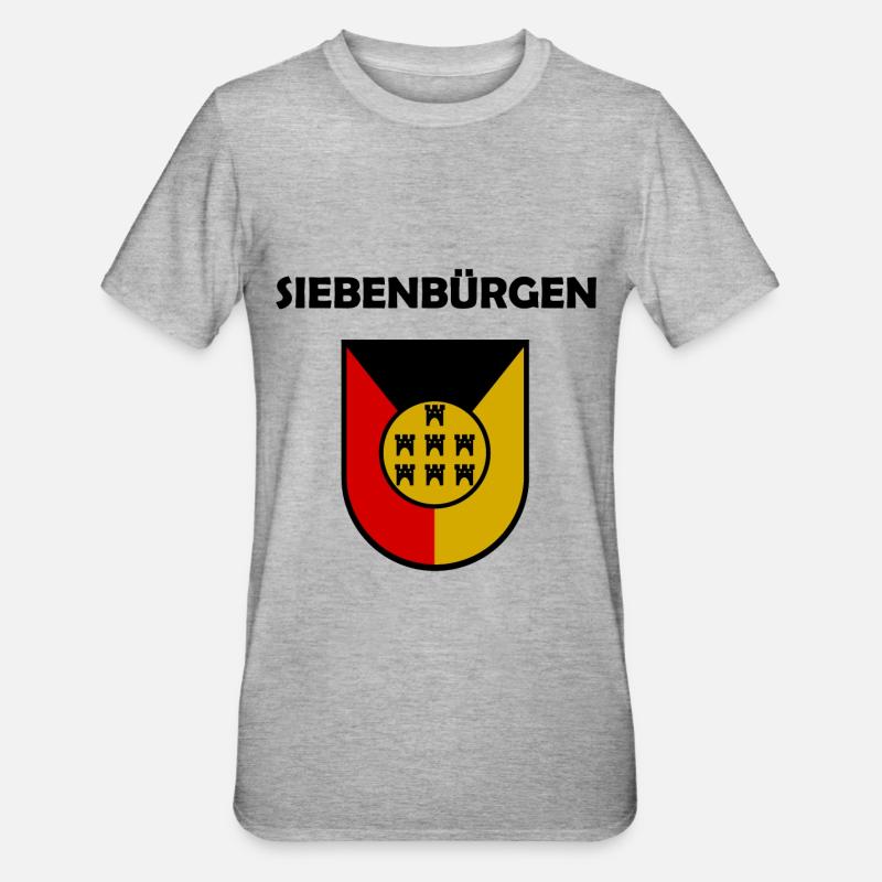 Les Saxons de Transylvanie - T-shirt polycoton Unisexe - gris chiné