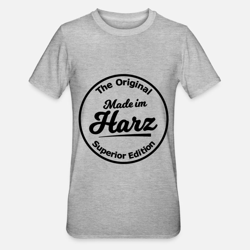 Die Heimat Harz - Unisex Polycotton T-Shirt - Grau meliert