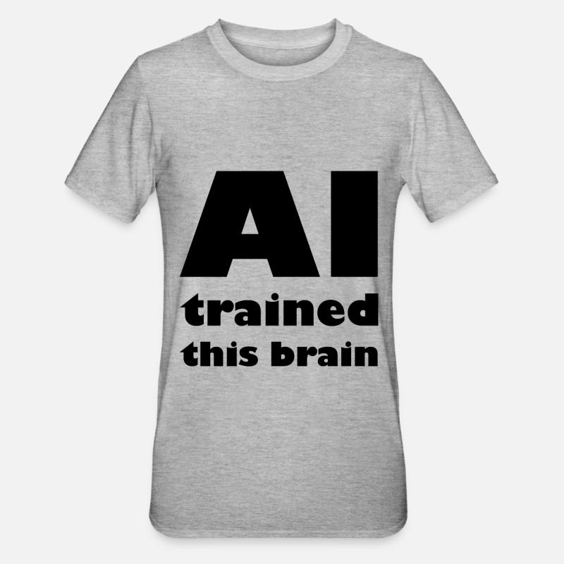 L'intelligence des robots - T-shirt polycoton Unisexe - gris chiné