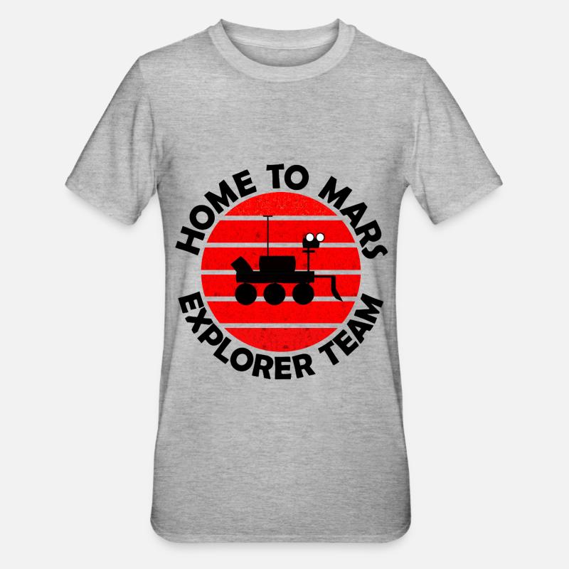 The Mars Research Team - Unisex Polycotton T-Shirt - heather grey