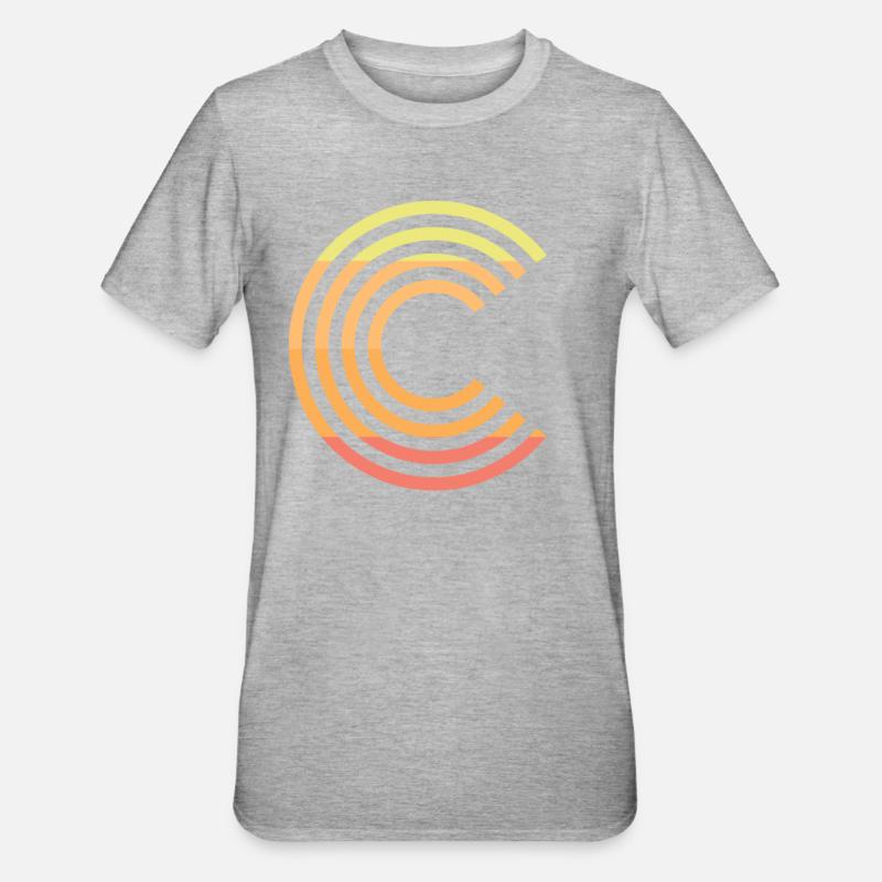 C - T-shirt polycoton Unisexe - gris chiné