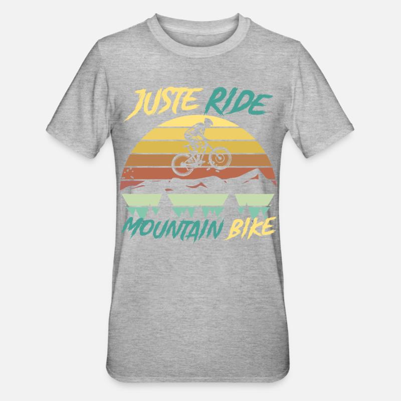 Vélo vélo - T-shirt polycoton Unisexe - gris chiné