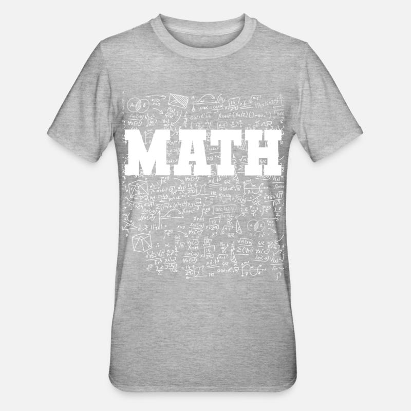 Math funny sayings - Unisex Polycotton T-Shirt - heather grey