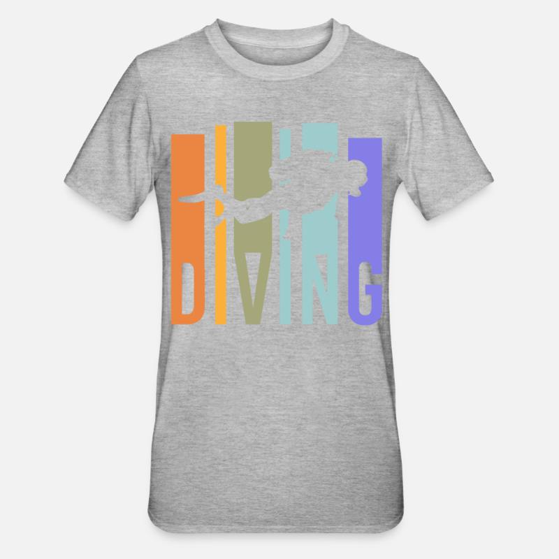 Divers dive - Unisex Polycotton T-Shirt - heather grey