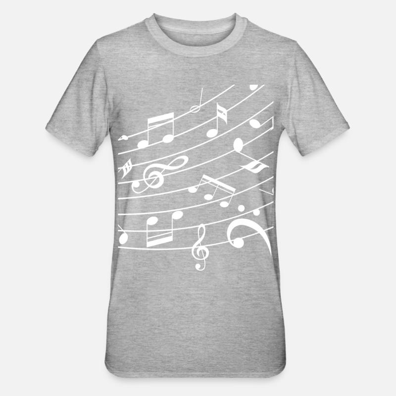 noder - Unisex polycotton T-shirt - grå meleret