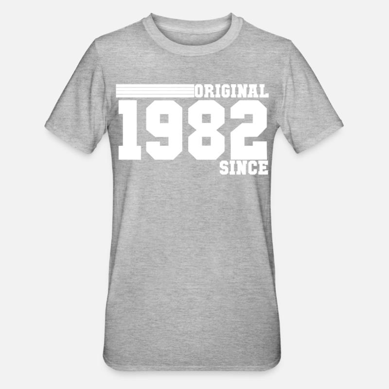 Millésime 1982 - T-shirt polycoton Unisexe - gris chiné