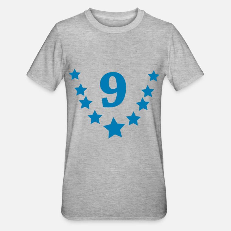 9 ans - T-shirt polycoton Unisexe - gris chiné