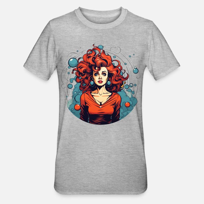 Mère de tous les problèmes - T-shirt polycoton Unisexe - gris chiné