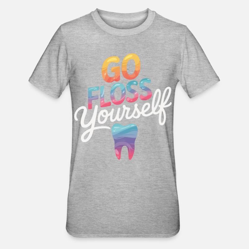 Dentiste Assistant dentaire Dents - T-shirt polycoton Unisexe - gris chiné