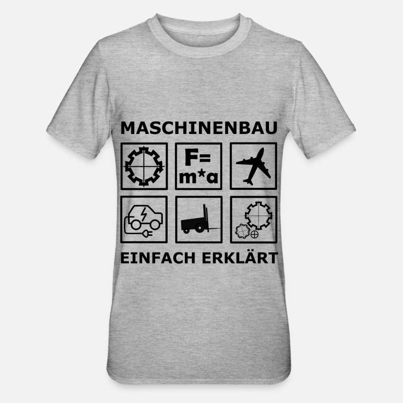 Mechanical Engineering Engineers - Unisex Polycotton T-Shirt - heather grey