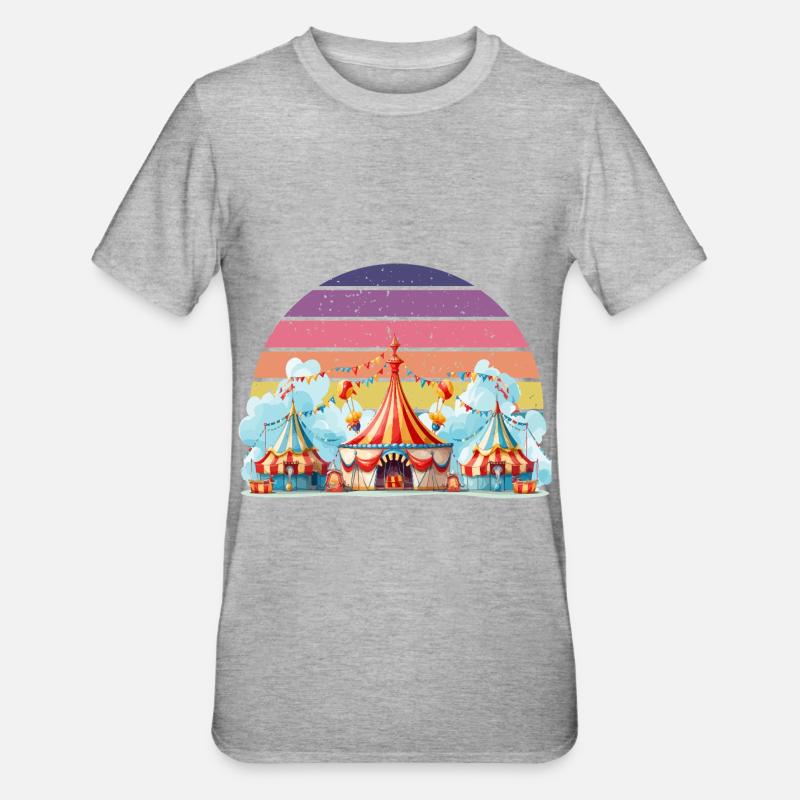 Cirque - T-shirt polycoton Unisexe - gris chiné