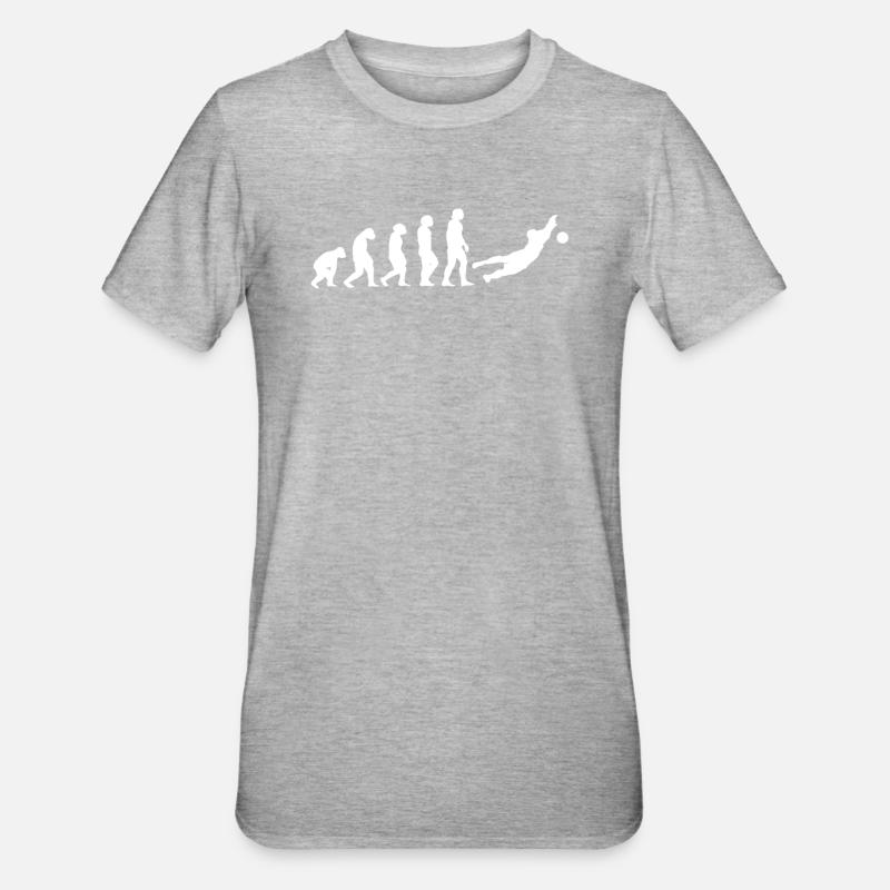 Goalkeeper Evolution - Unisex Polycotton T-Shirt - heather grey