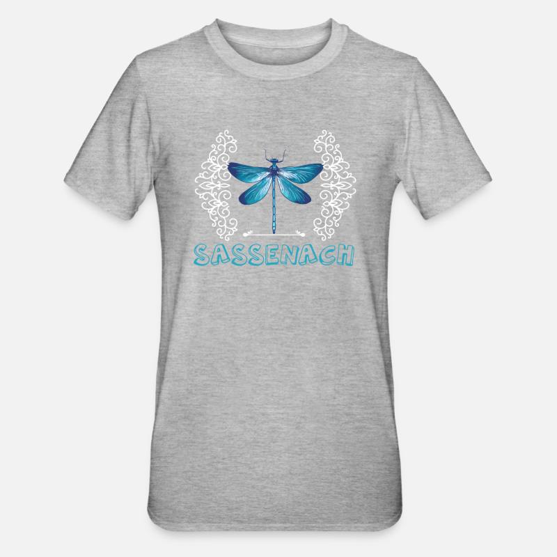 Libellule Sassenach - T-shirt polycoton Unisexe - gris chiné