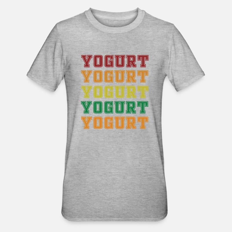 Yaourt - T-shirt polycoton Unisexe - gris chiné