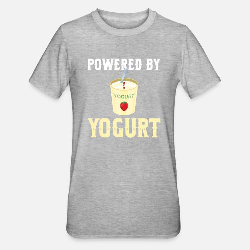 Cadeau de yaourt - T-shirt polycoton Unisexe - gris chiné