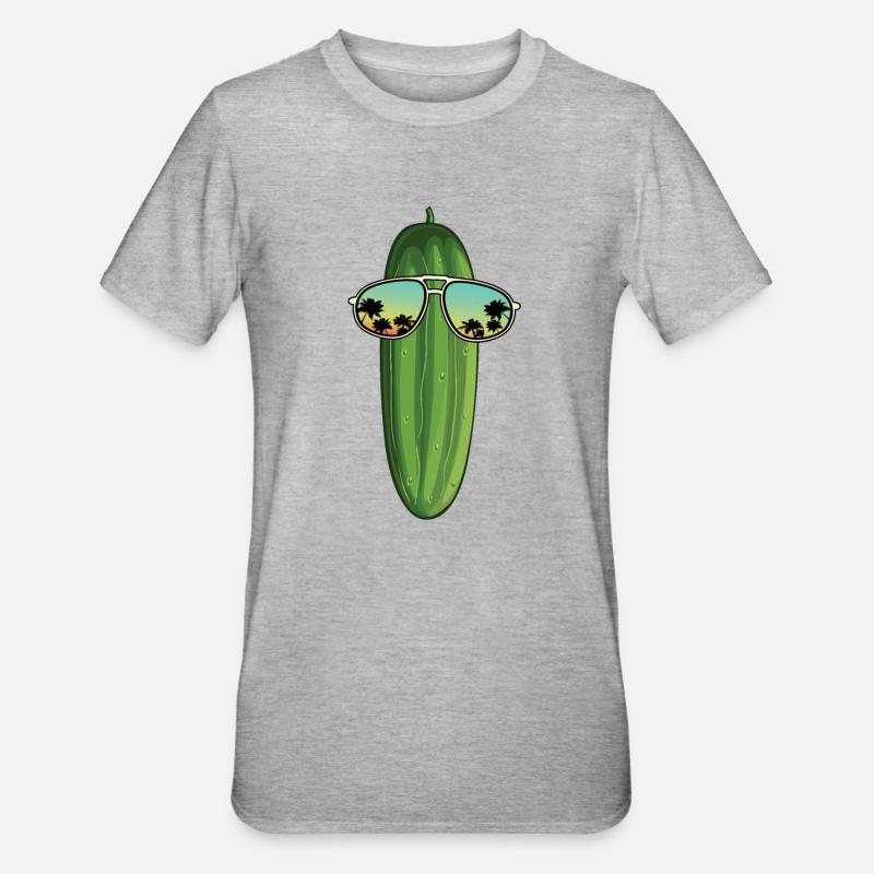 Concombre - T-shirt polycoton Unisexe - gris chiné