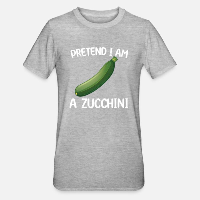 Courgettes Halloween - T-shirt polycoton Unisexe - gris chiné