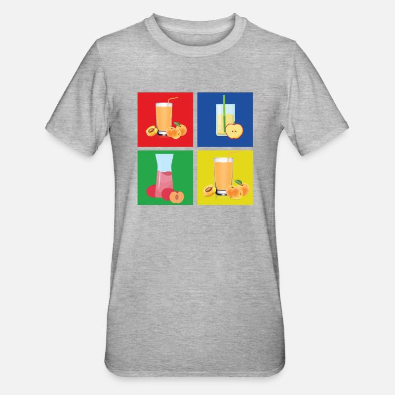 Jus de fruit - T-shirt polycoton Unisexe - gris chiné