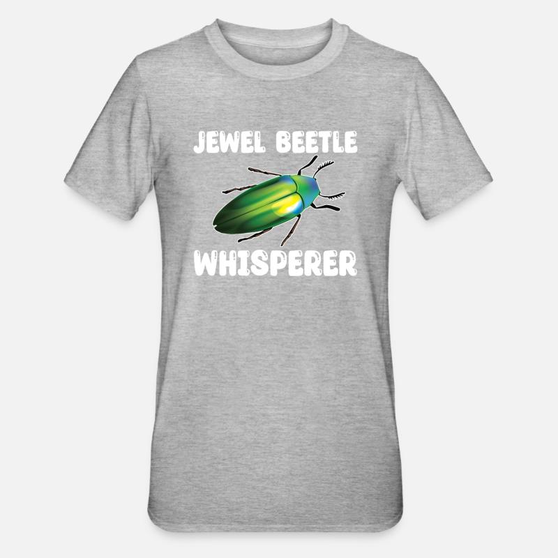 Magnificent Beetle Whisperer - Unisex Polycotton T-Shirt - heather grey