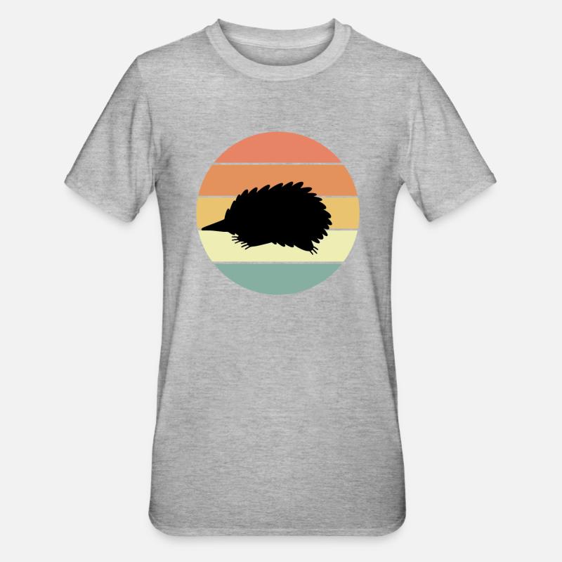 Babbuino - Maglietta unisex, mix cotone e poliestere - grigio melange