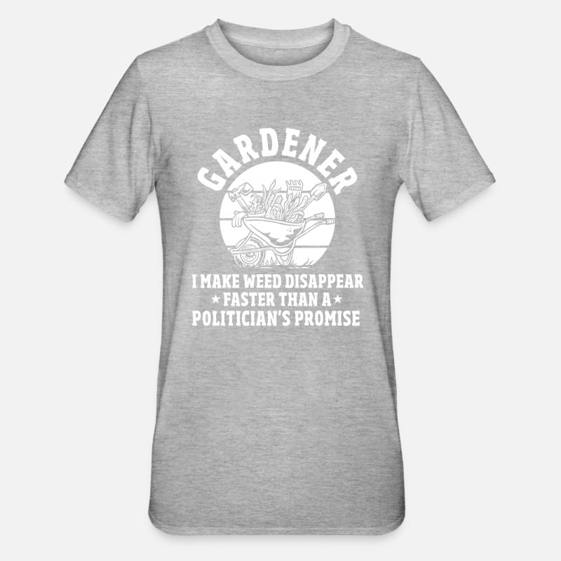 Jardinier - T-shirt polycoton Unisexe - gris chiné
