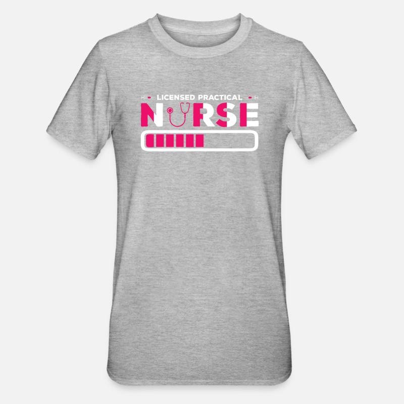 Infirmière IAA - T-shirt polycoton Unisexe - gris chiné