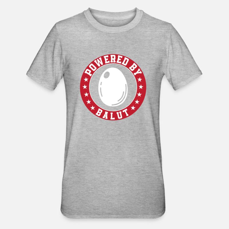 Propulsé par Balut - T-shirt polycoton Unisexe - gris chiné