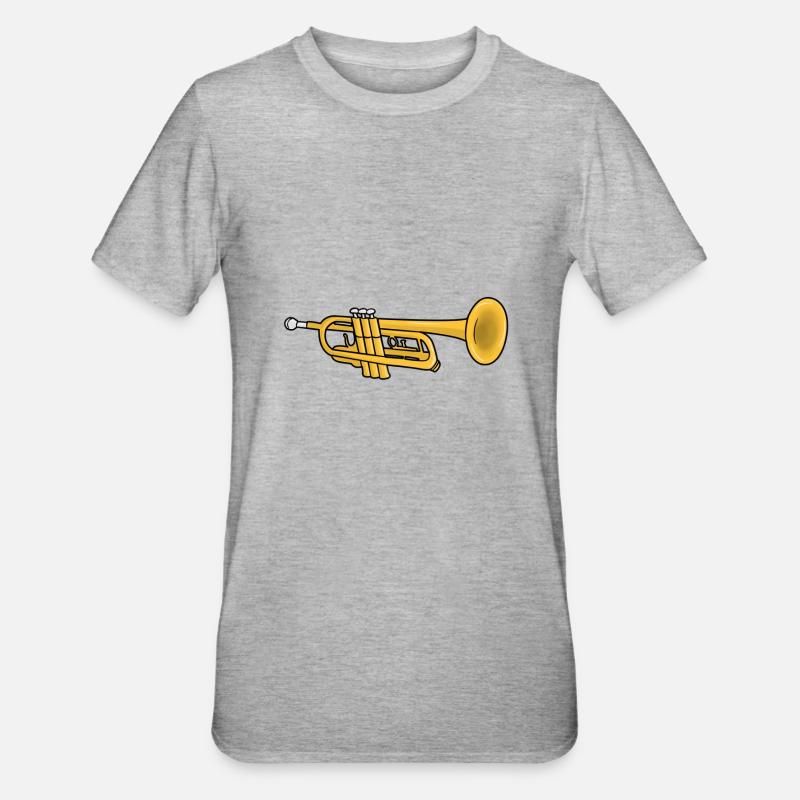 Trompette - T-shirt polycoton Unisexe - gris chiné