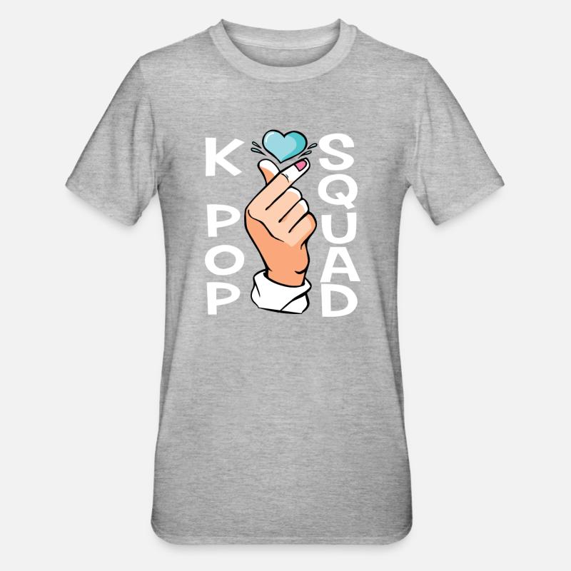 Escouade K-Pop - T-shirt polycoton Unisexe - gris chiné