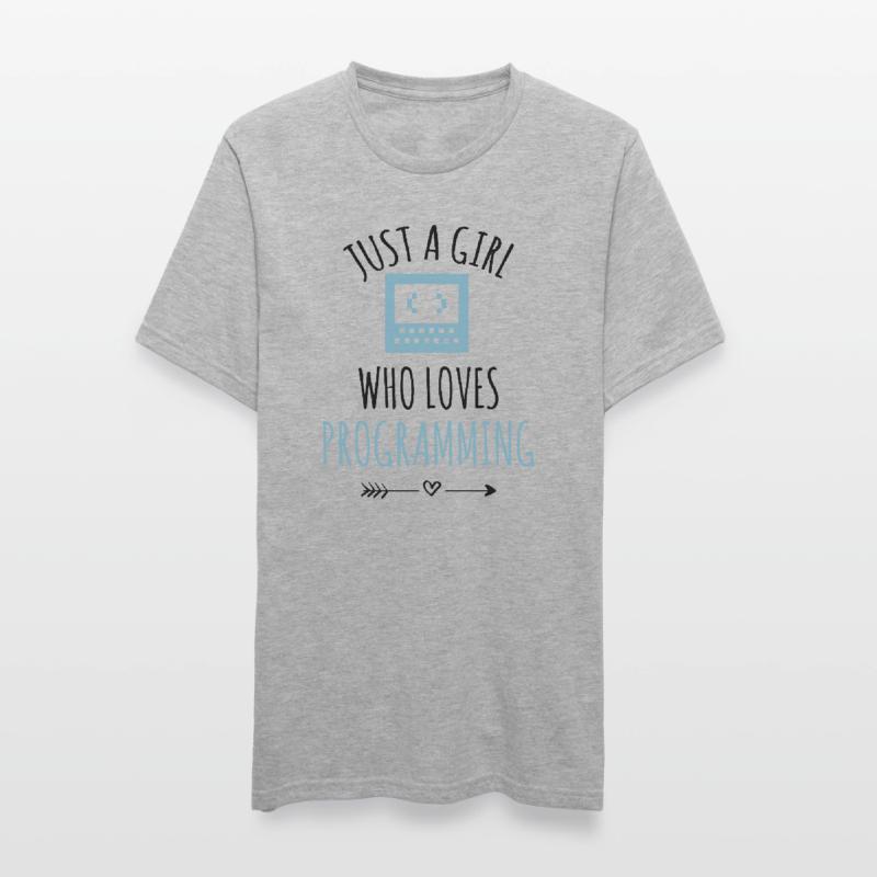 Programmeur programmation fille de codage T-shirt polycoton Unisexe