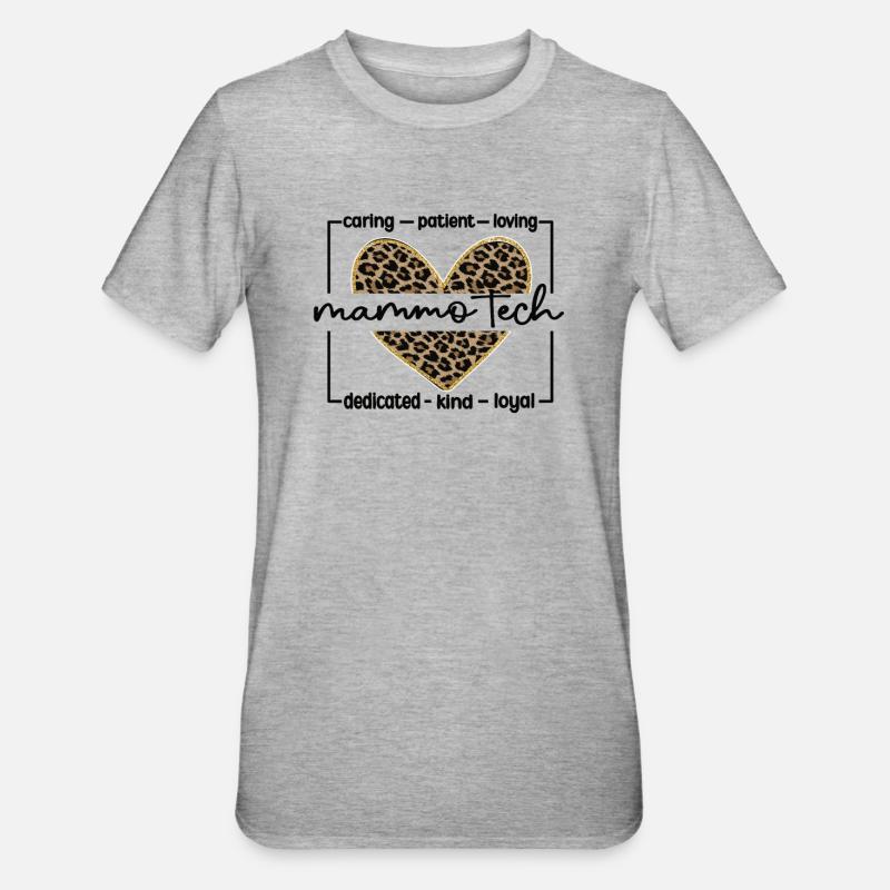 Mammo Technologist Recognition Mammography Tech - Unisex Polycotton T-Shirt - heather grey