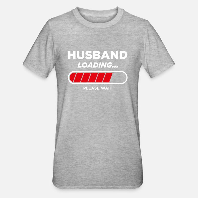 Ehemann Loading - Unisex Polycotton T-Shirt - Grau meliert