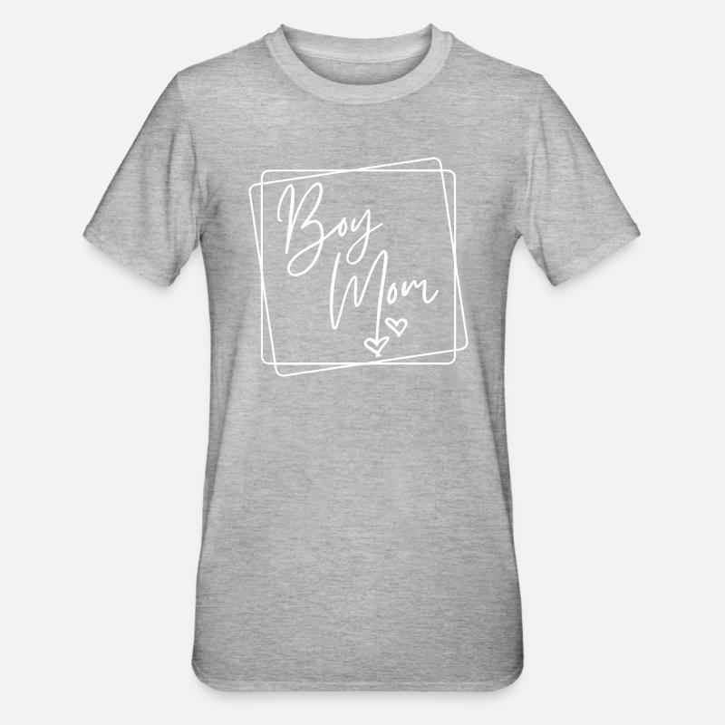 Junge Mama - Unisex Polycotton T-Shirt - Grau meliert